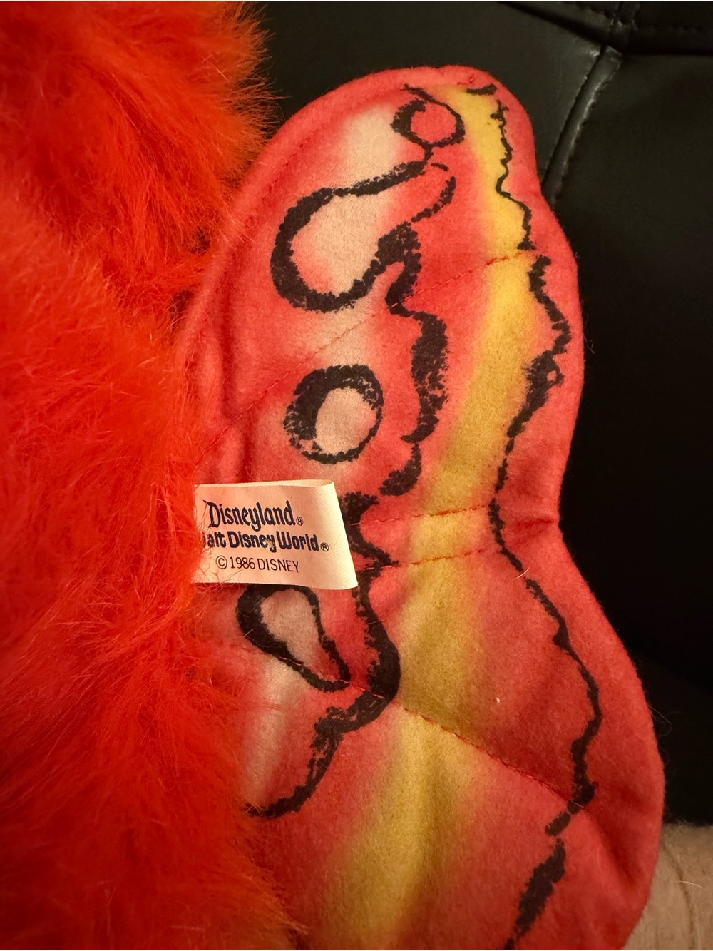Vintage 1986 Disney Parks Captain EO Fuzzball Plush - NWT Original Tag Rare - Picture 9 of 14